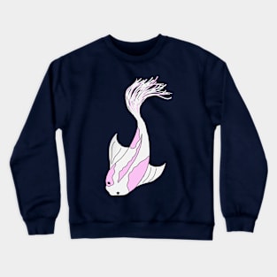 pink and white koi fish Crewneck Sweatshirt